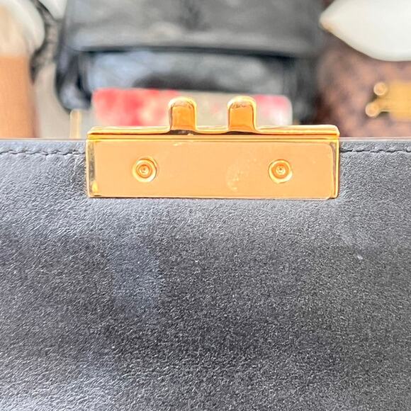 GG Supreme Monogram Calfskin Padlock Backpack Beige Cuir Black - Picture 13 of 15